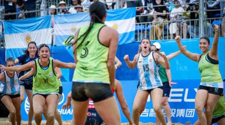 La selección Argentina de beach handball ganó el oro en los World Games