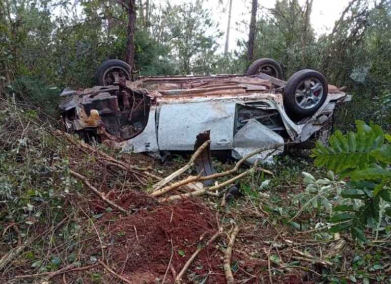 Accidente en Ruta 14: un herido tras despiste en Salto Encantado