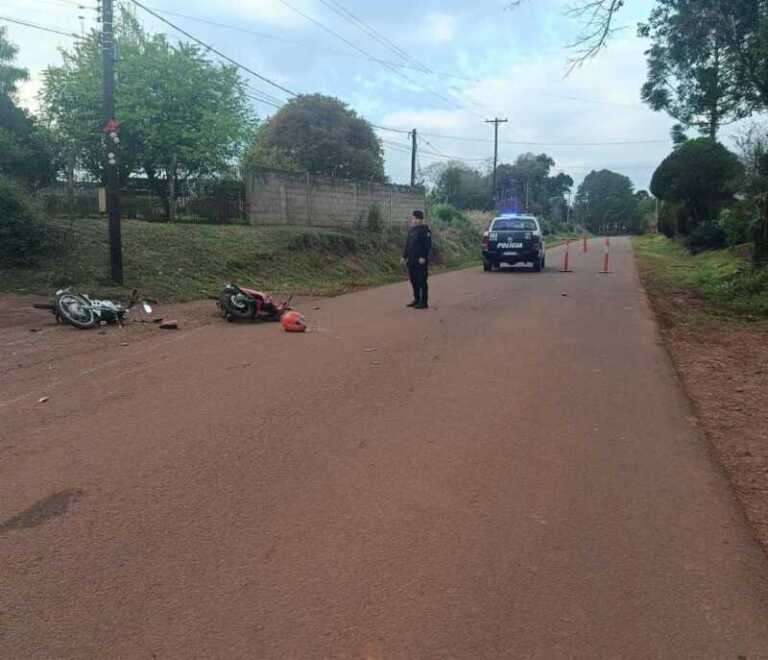 siniestro entre motos