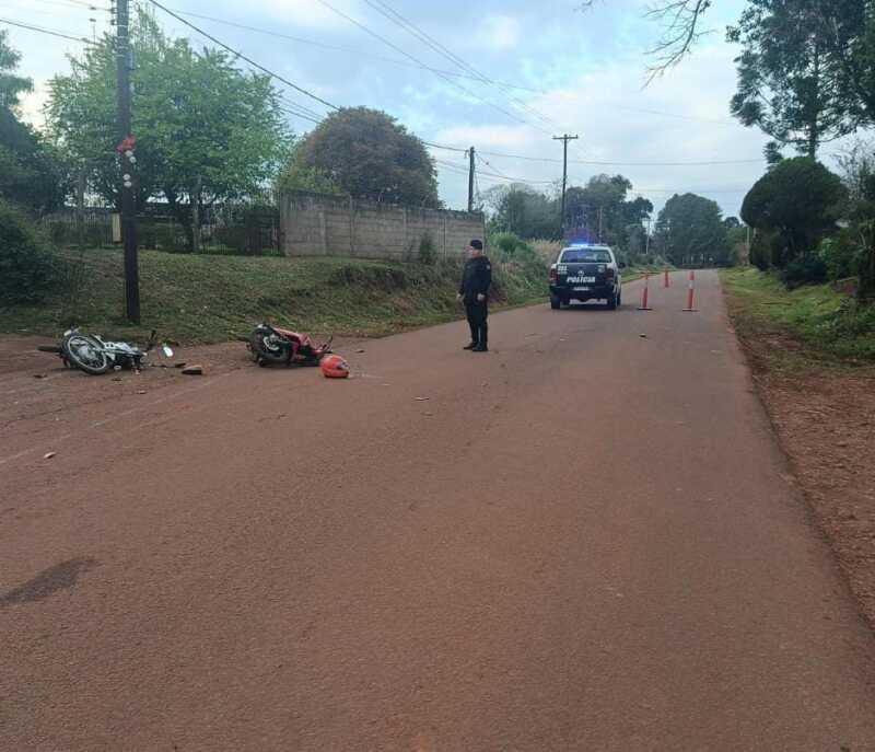 siniestro entre motos