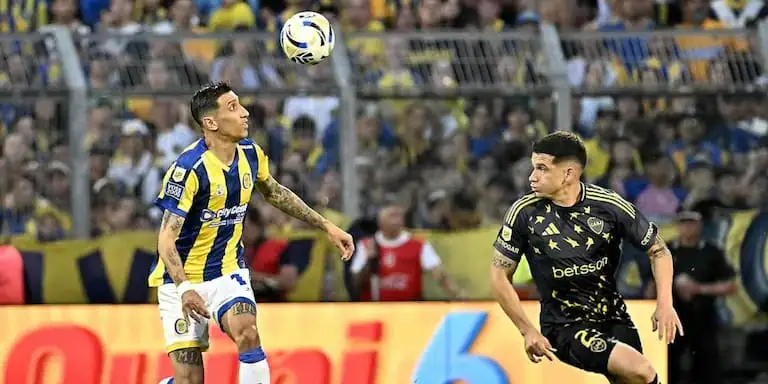 Empataron Boca y Central: Di María hizo un gol olímpico
