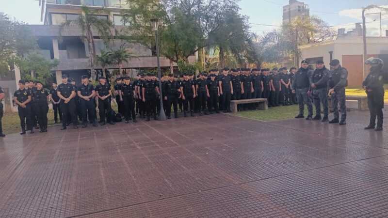 Estudiantina de Posadas: amplio operativo policial con drones y patrullas 2 operativo estudiantina 1