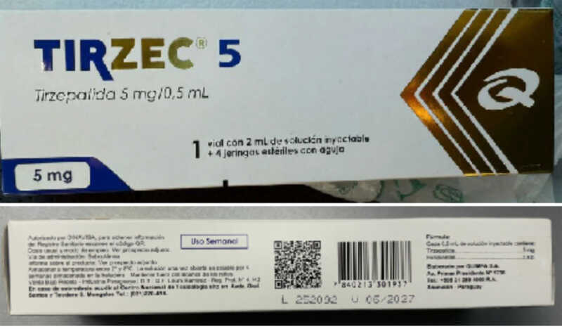 La Anmat prohibió la venta de un medicamento para la diabetes 1 986127 tirzec 0