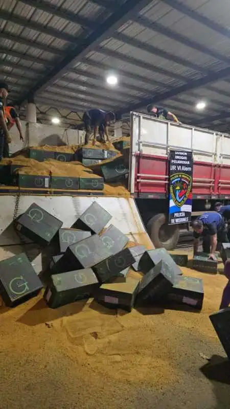 Secuestraron 100 mil atados de cigarrillos ilegales ocultos bajo una carga de maíz en un camión 1 WhatsApp Image 2025 11 16 at 09.20.10