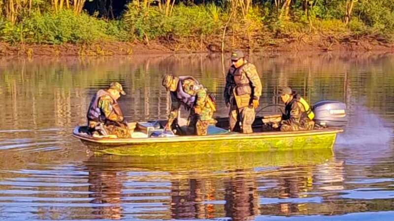 Secuestran redes y destruyen un bote en operativo ambiental en el Lago Urugua-í 3 operativo ambiental 3