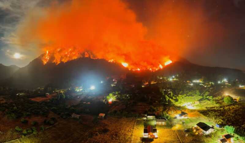 patagonia incendiada