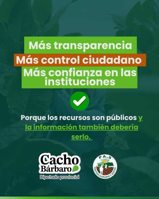 Bárbaro puso el caso Adorni como ejemplo e impulsa una ley para hacer públicas las declaraciones juradas en Misiones 4 726621854 18167519251435164 309496388893244889 n