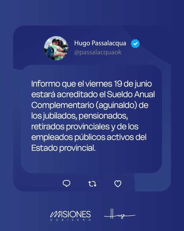 Estatales provinciales cobrarán aguinaldo el 19 de junio 1 aguinaldo