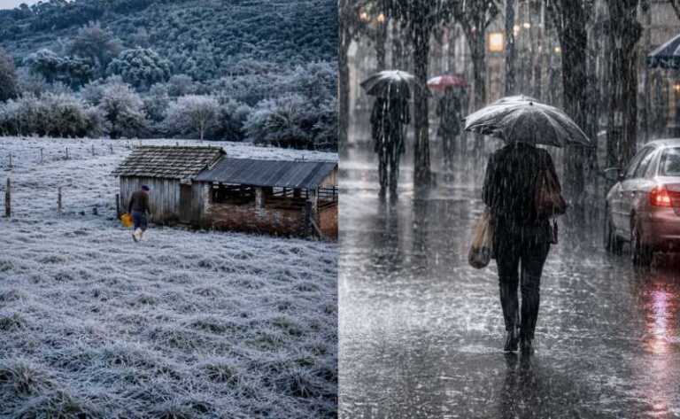 lluvia y frio