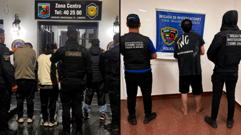 Noche de operativos en Misiones dejó 23 detenidos en cuatro localidades