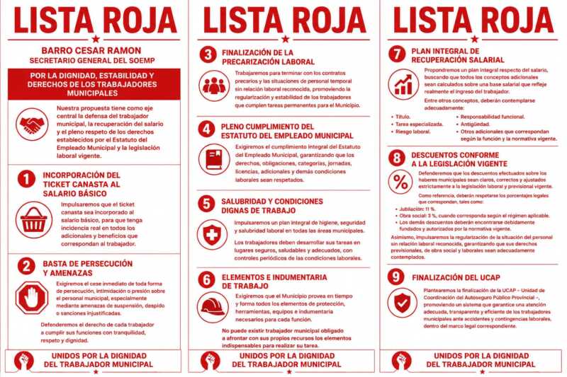 Elecciones en el Soemp: la Lista Roja apuesta por recuperar el salario y terminar con la precarización 2 WhatsApp Image 2026 09 06 at 12.56.03