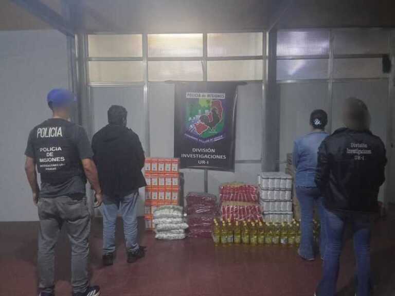 detenidos con mercadería