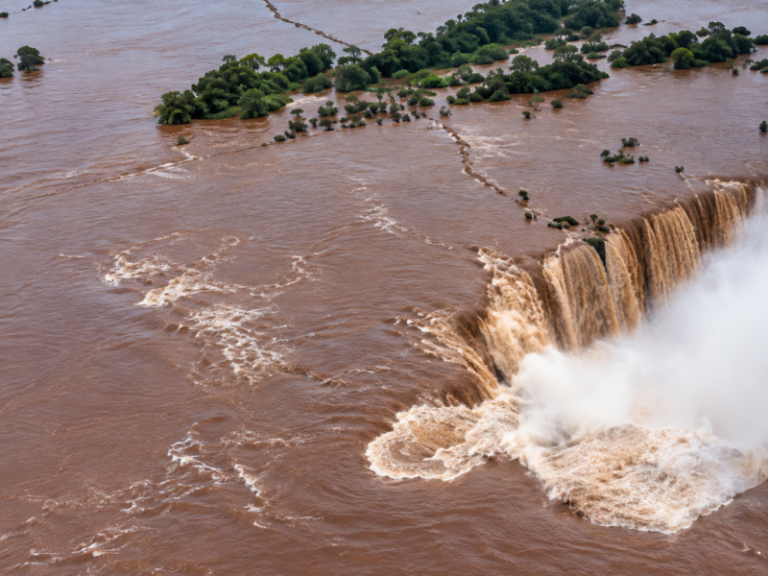 La crecida del Iguazú obligó a cerrar todos los paseos de las Cataratas