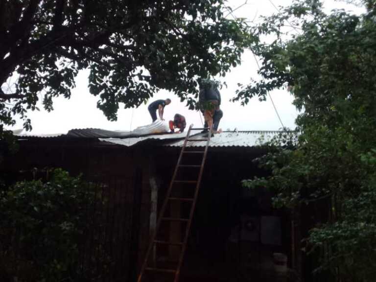 El temporal golpeó a Misiones con voladuras de techos, daños en escuelas y caída de árboles